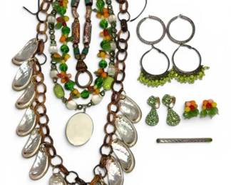 Colorful Island Themed Necklaces And Earrings