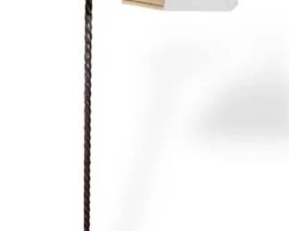 Vintage Almco Iron  Brass Floor Lamp