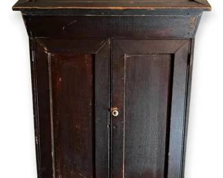 Wooden Storage Hanging Cabinet EarlyMid 1900s