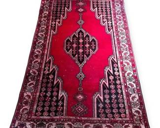 77 x 50 Hand knotted Persian Mazlaghan Rug  Mid 20th Century