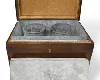 Antique Wine Cellarette Or Carrier