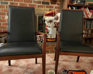 MCM leather chairs $100 for pair 