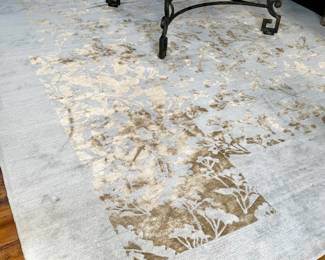 Model: Valeriana Rug Brand: Odegard Color: Ice Blue Dimensions: 10 ft x 14 ft Construction: Handmade Original Purchase Price: $20,665