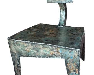 Chunky Chair by Christopher Poehlmann / Metal Sculptural Abstract Chair