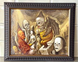 Chris Mars The Cap of Savior - Framed Acrylic on Panel