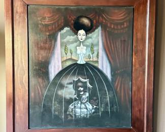 Nicholas Harper Original Acrylic on Panel - Large Framed Artwork