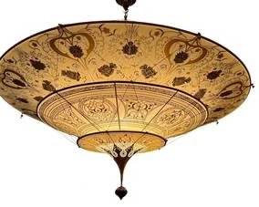 3-Tier Fortuny Scheherazade Floral Silk Pendant