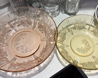 Cabbage Rose pattern serving bowls