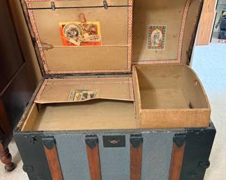 Victorian Dome Top Steamer Trunk