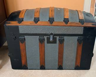 Victorian Dome Top Steamer Trunk