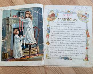 McLoughlin Bros. edition, with a copyright date of 1896. McLoughlin Bros. Night Before Christmas Book