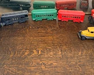 Cast Iron Toy Train Set & other cast iron toys