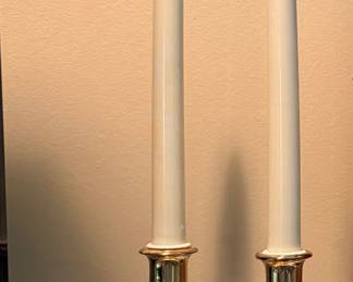 Vintage oil candle sticks