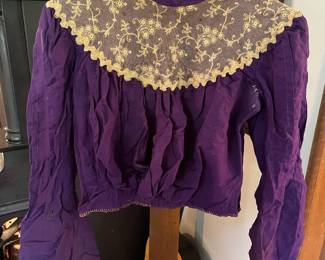 Antique Edwardian silk blouse