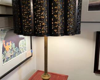 Lamp with MCM metal lamp shade