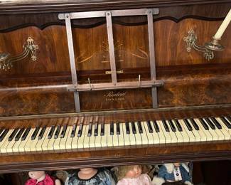 Folding music rack and 2 adjustable brass candleholders