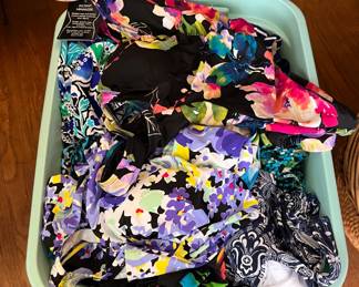 Bin of new swimsuits