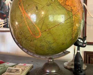 Old globe with Palestine (pre 1948)