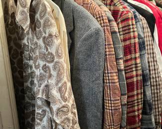 Men's wool plaid blazers