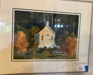 LISTED ARTIST - Ann Rutter "Chapel at Roche Harbor"