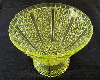 Duncan Miller vaseline glass "orange bowl"