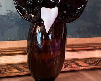 Blown glass owl