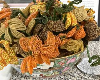 Many beaded flowers