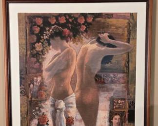 Nude Figures with Roses Limited Edition Lithograph by Pino Daeni (115/550)