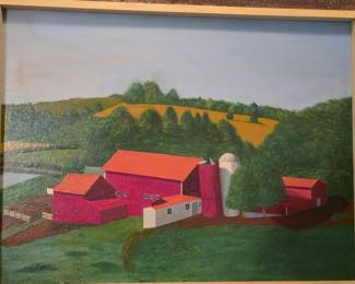 A. Stadler Farm Landscape Painting