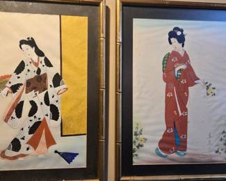 Pair of Japanese Woodblock Prints by Yamamura Kōka