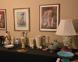 Assorted Decorative Vases and Bowls