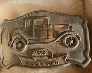Ford Model A 30th Anniversary Commemorative Belt Buckle