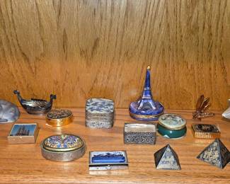 Assorted Decorative Trinket Boxes with Themed Designs