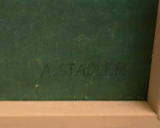 A. Stadler Farm Landscape Painting