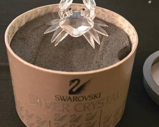 Swarovski Silver Crystal Limited run Crab
