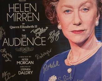 The Audience Helen Mirren Signed Broadway Poster