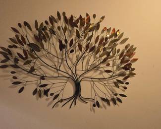 Ginkgo Leaf Metal Wall Art