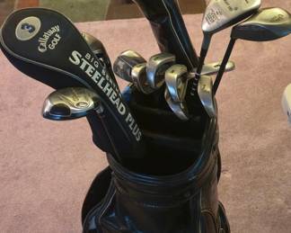 Callaway Big Bertha Steelhead Plus Golf Club Set with Burton Mfg. Co. Golf Bag