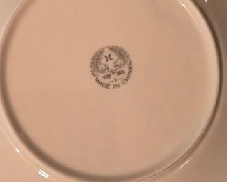 H. & G. China "Rose Garden" Pattern Dinner Plate