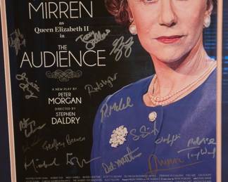 The Audience Helen Mirren Signed Broadway Poster