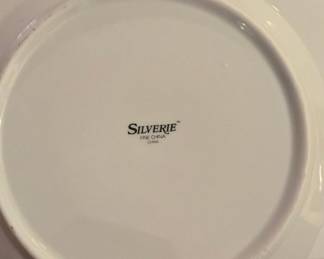 Silverie Fine China Set of 3 Dinner Salad Plates