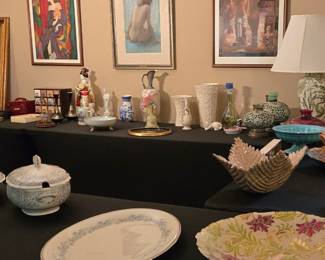 Assorted Decorative Vases and Bowls