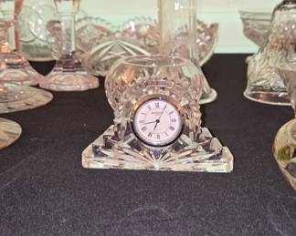 Assorted Cut Crystal Glassware and Decorative Items