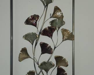 Ginkgo Leaf Metal Wall Art