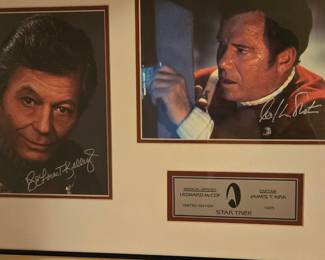Star Trek: The Original Series Dual Autographed Photo with Certificate of Authenticity