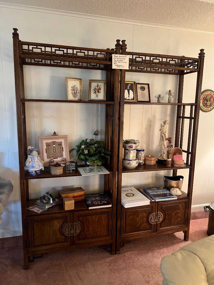 Two beautiful shelving units