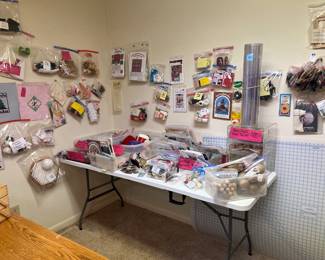 This is just one picture in the extreme sewing room pretty much anything we need for sewing is going to be right here!