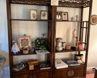 Two beautiful shelving units