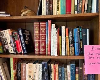 This is just a few of the great selection of books you’ll see at this home. They’re also quite a few Coffee Table books.!