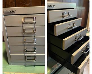 Metal drawers from the container store